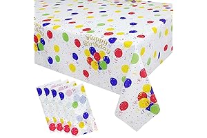 Mulbozy Happy Birthday Table Cover