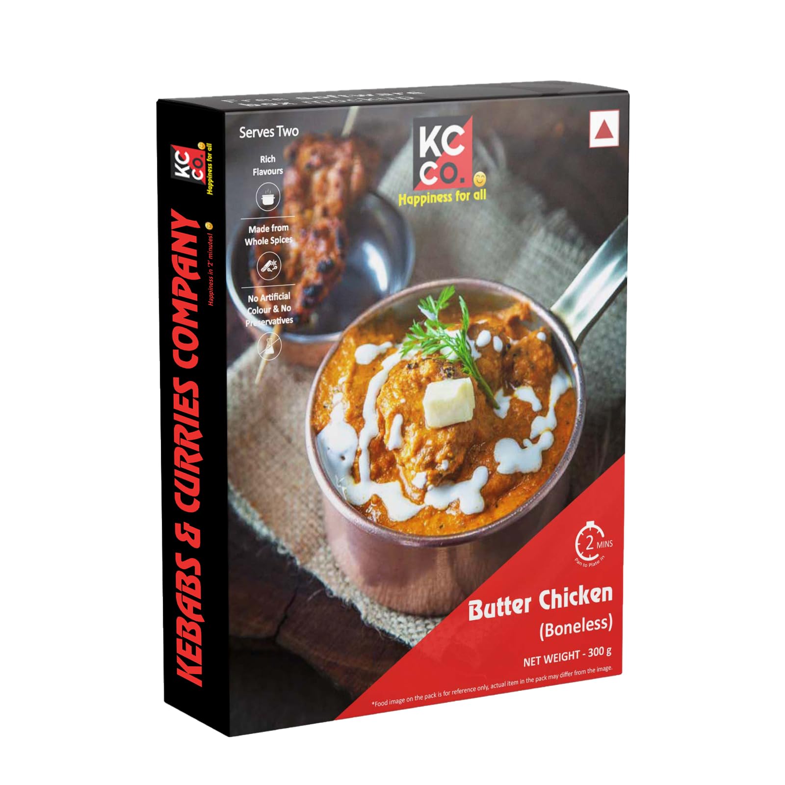 KEBABS & CURRIES COMPANY Ready To Eat Butter Chicken - (Boneless), Non Veg Instant Indian Food, Heat And Eat Meal, Microwavable, Ready In Just 2 Minutes (300Gm Pack) (B0CJR5DFV9) Amazon Price History, Amazon Price Tracker