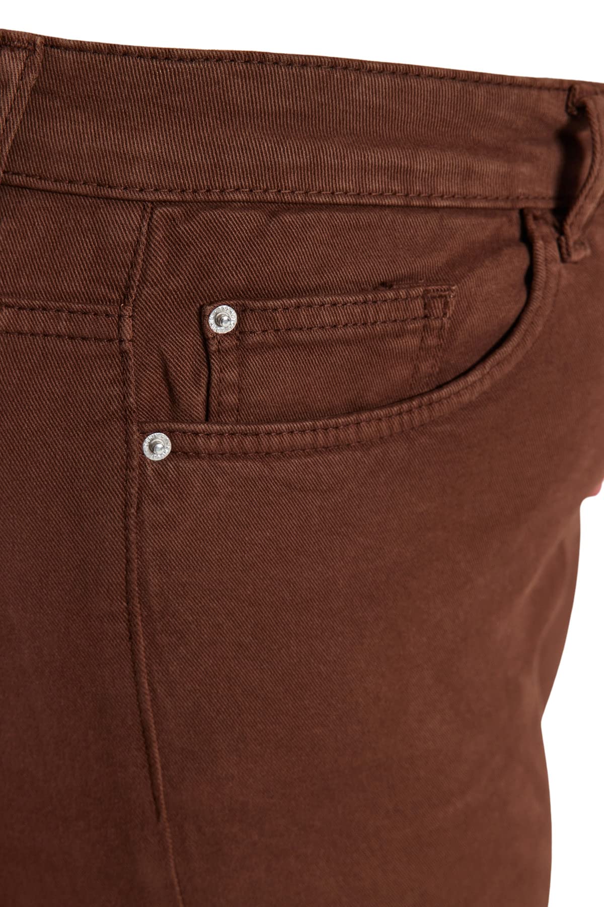 Trendyol Damen Gerade Hohe Taille Plus-Size-Jeans - Jeans - Moderne - Femme