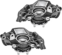 Vista 390 de Detroit Axle - 4 brazos de control de extremo delantero para Nissan Frontier Xterra 2000-2004 Brazos de control inferior y superior con rótulas