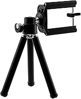 Vista 4 de CamKix Kit de trípode ajustable universal para Smartphones incluye trípode/soporte de smartphone universal / bolsa de terciopelo / paño
