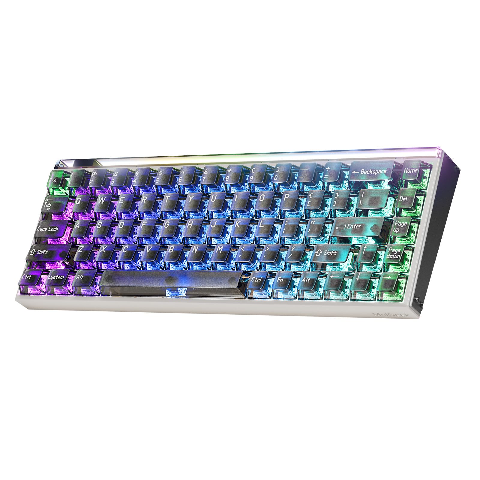 MelGeek MADE68 Pro+ - Tastiera cablata con interruttore magnetico effetto Hall, trigger rapido compatto al 65%, hot-swap, tocco RGB Snap e azionamento regolabile, HIVE personalizzato online (grigio