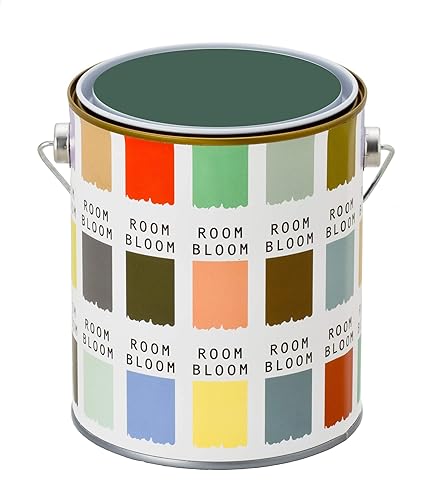ニッペ 水性塗料(室内 壁用 内装 ペンキ) ROOMBLOOM Matte 1kg カラー:camp(グリーン 緑 深いグリーン) 日本製 4580535473587