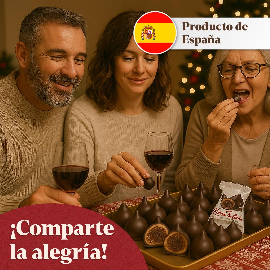 LAPASION - Bombón de higo Trufado con Chocolate | Bombones de Higo | Chocolates para regalar | Bolsa 1 kg | Frutas Trufadas