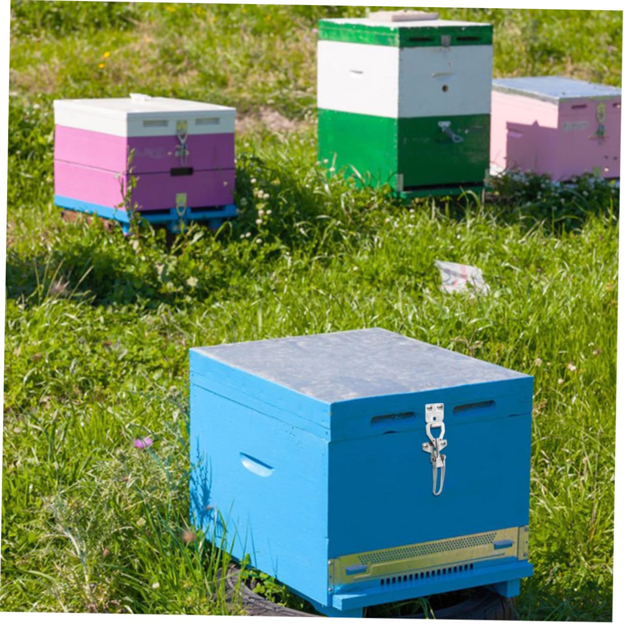 8 Stück Teiliges Verstellbares Verbindungsklammer Bienenstöcke Stabile Imker hive latch verbindung für Schnelle Montage für Boden Aufsatzkästen bei Bienenzucht