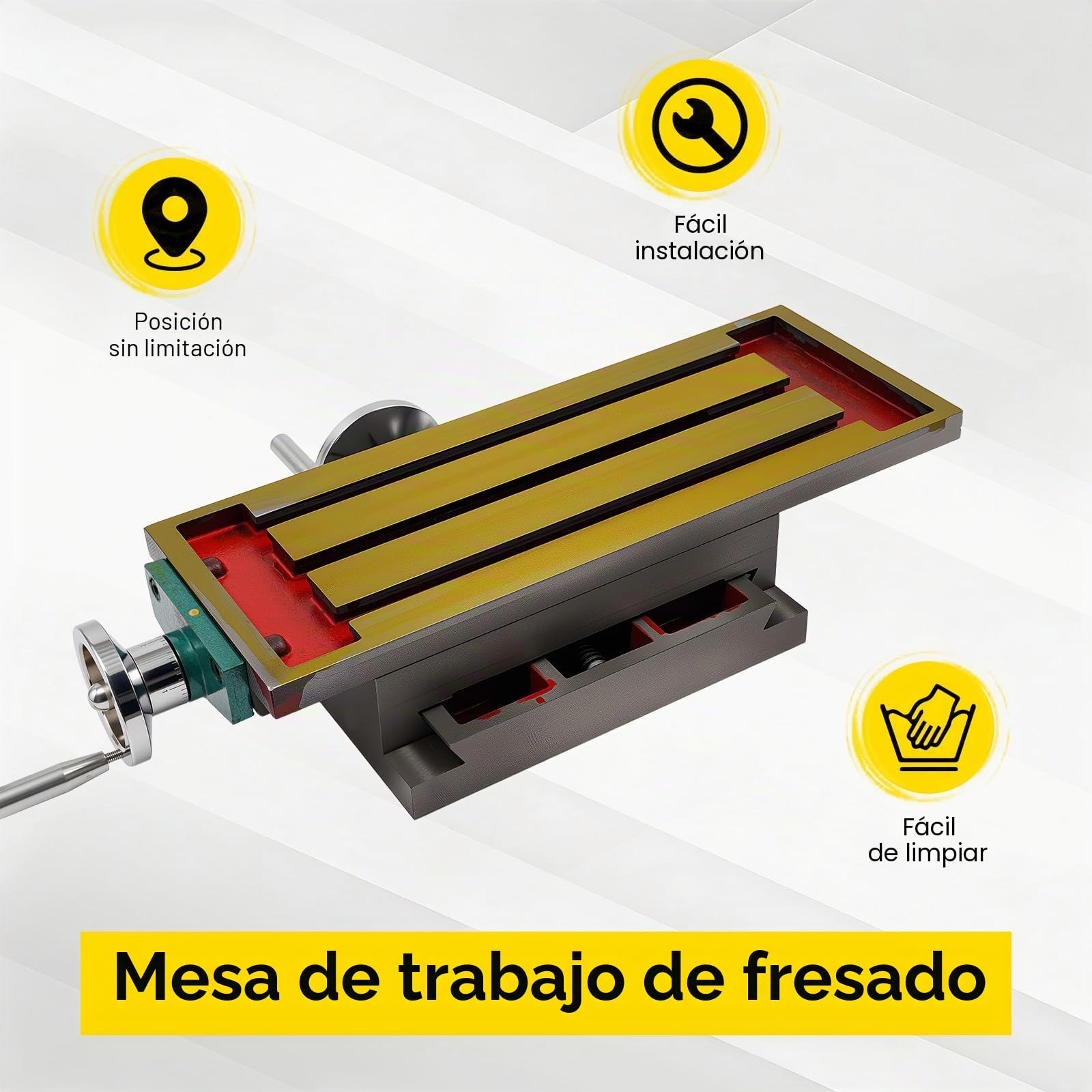 Mesa de fresado en cruz, mesa de coordenadas para taladrar y fresar precisos, mesa de fresado ajustable, mesa de fresado, taladro, fresadora de mesa de 2 ejes, para taladros, fresadoras