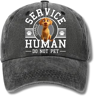 Wrappiness Personalized Dog Dad Vintage Washed Denim Cap - Custom Unisex Hat Adjustable Baseball Cap for Dog Lovers