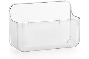 Adhesive Wall Mount Chalk Holder with Organizer Box for Tidy Wall