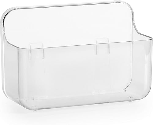 COLINCH Caja organizadora de almacenamiento pequeña adhesiva para montaje en la pared sin taladrar para baño, despensa, cocina, lavandería, cuarto