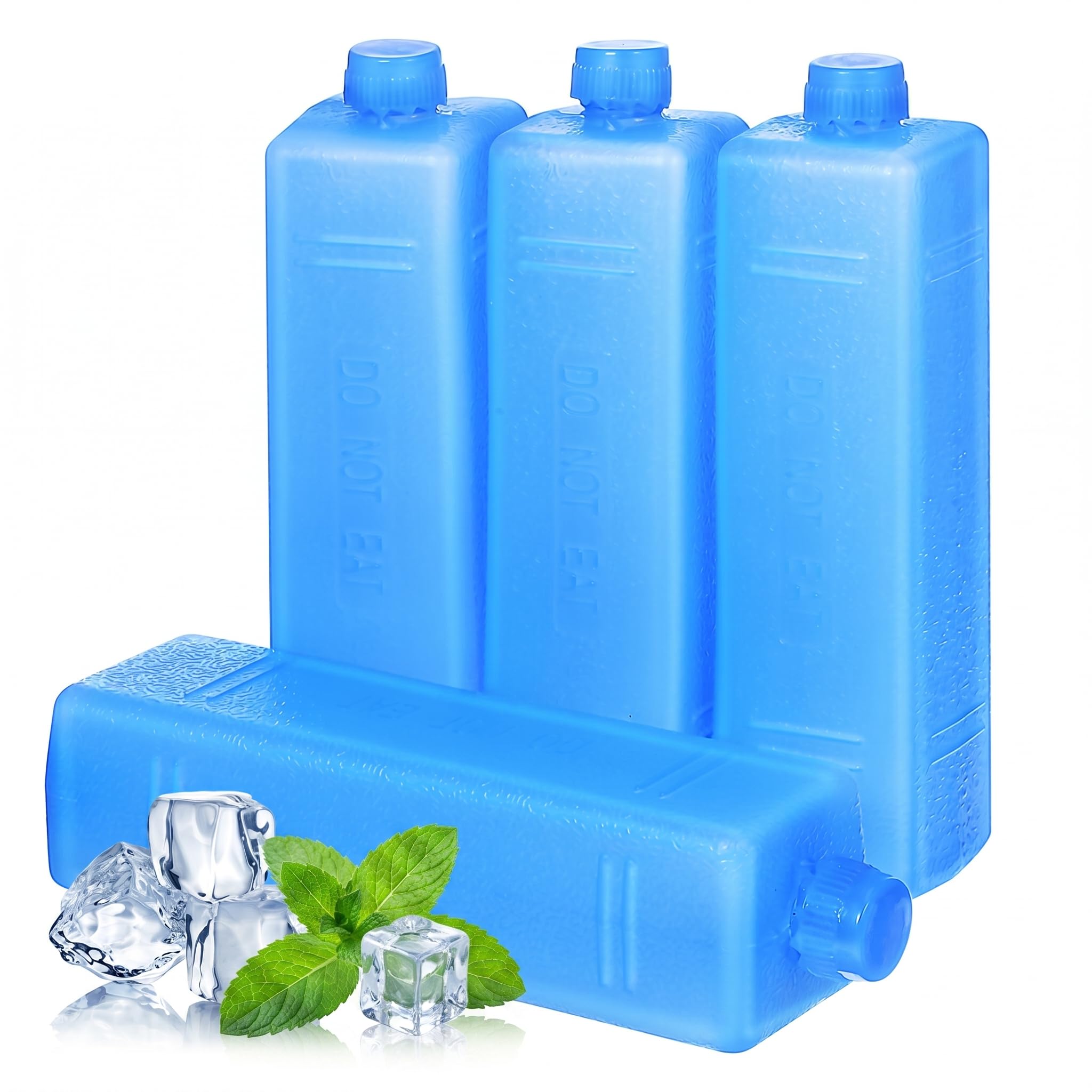DOITOOL 4 confezioni di ghiaccio per condizionatore d'aria portatile, riutilizzabile, per refrigeratori, portapranzo, ventilatori, refrigeratori, spedizione