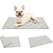 JIUZHEN Dog Crate Mat Washable Dog Crate Pad Fits 36" Kennel 36"x23", Grey
