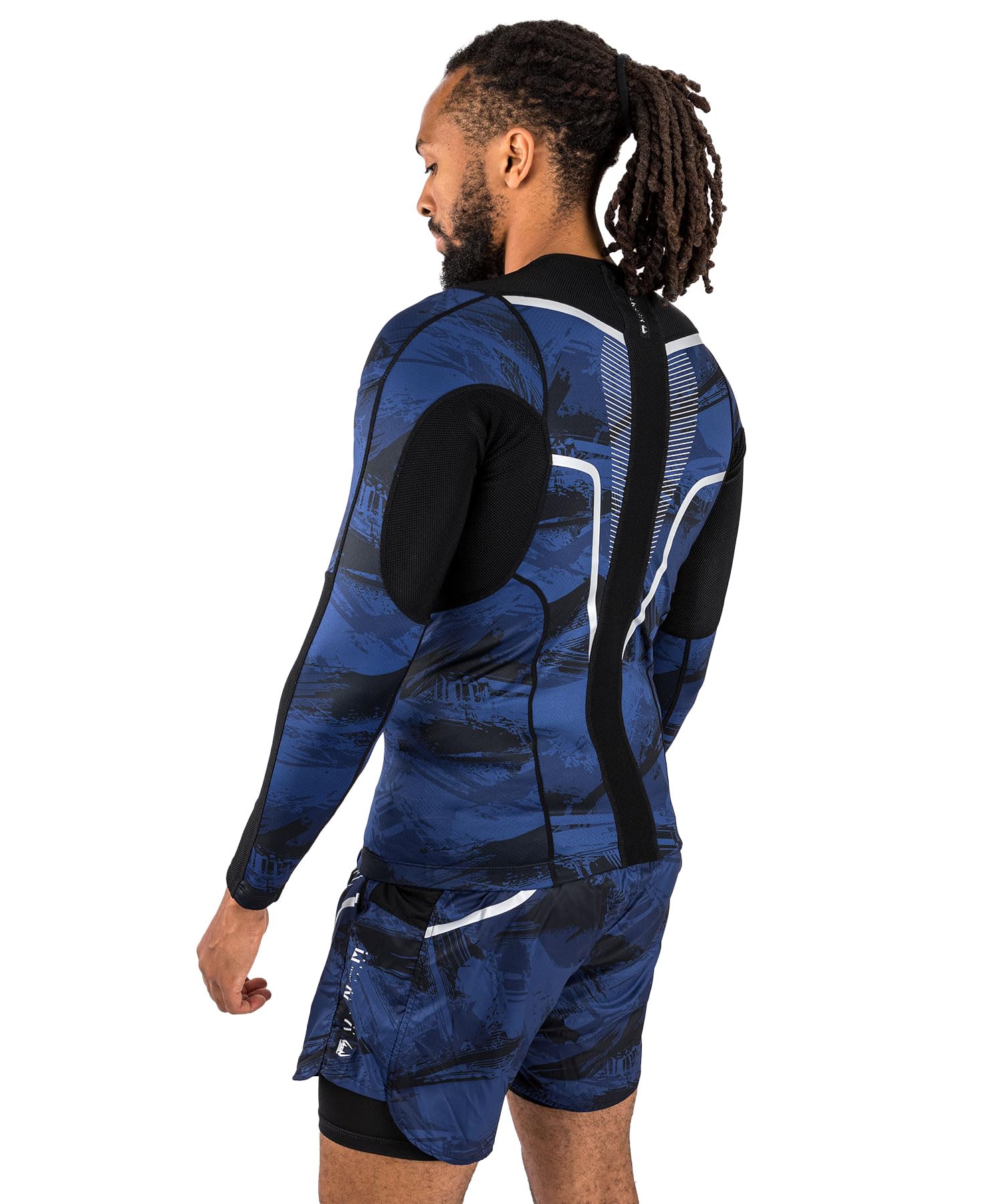 Venum Men's Standard Rashguard, Navy Blue