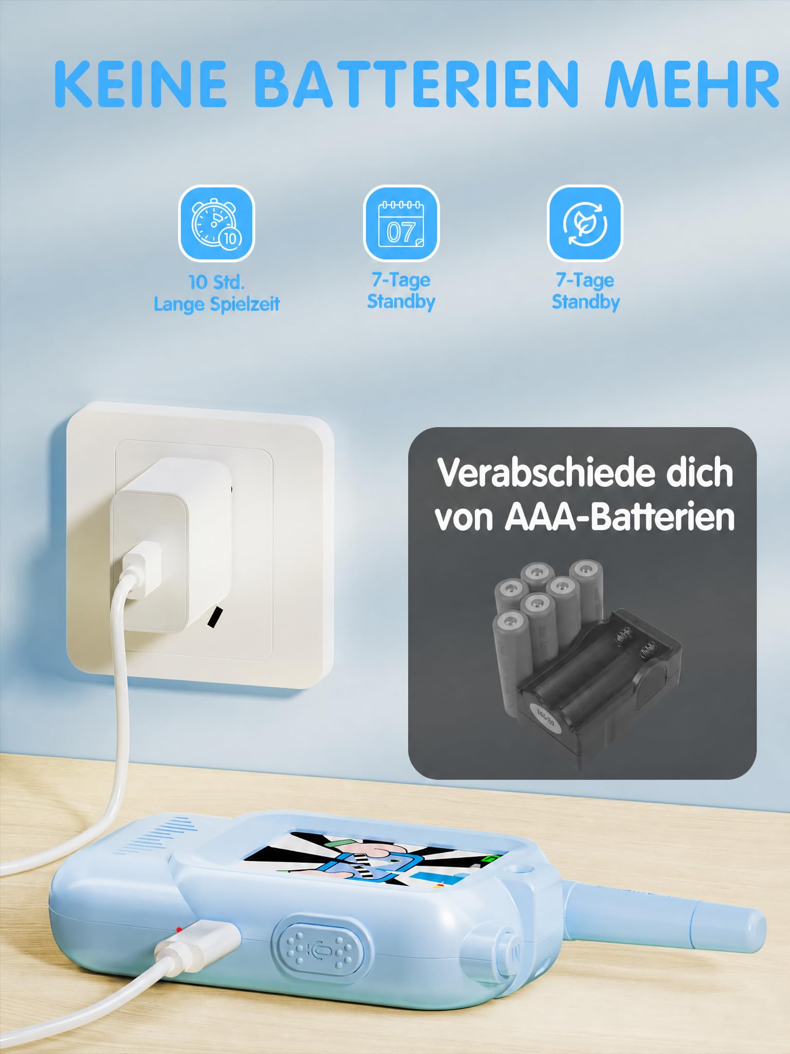 Video Walkie Talkie Kinder, Blau