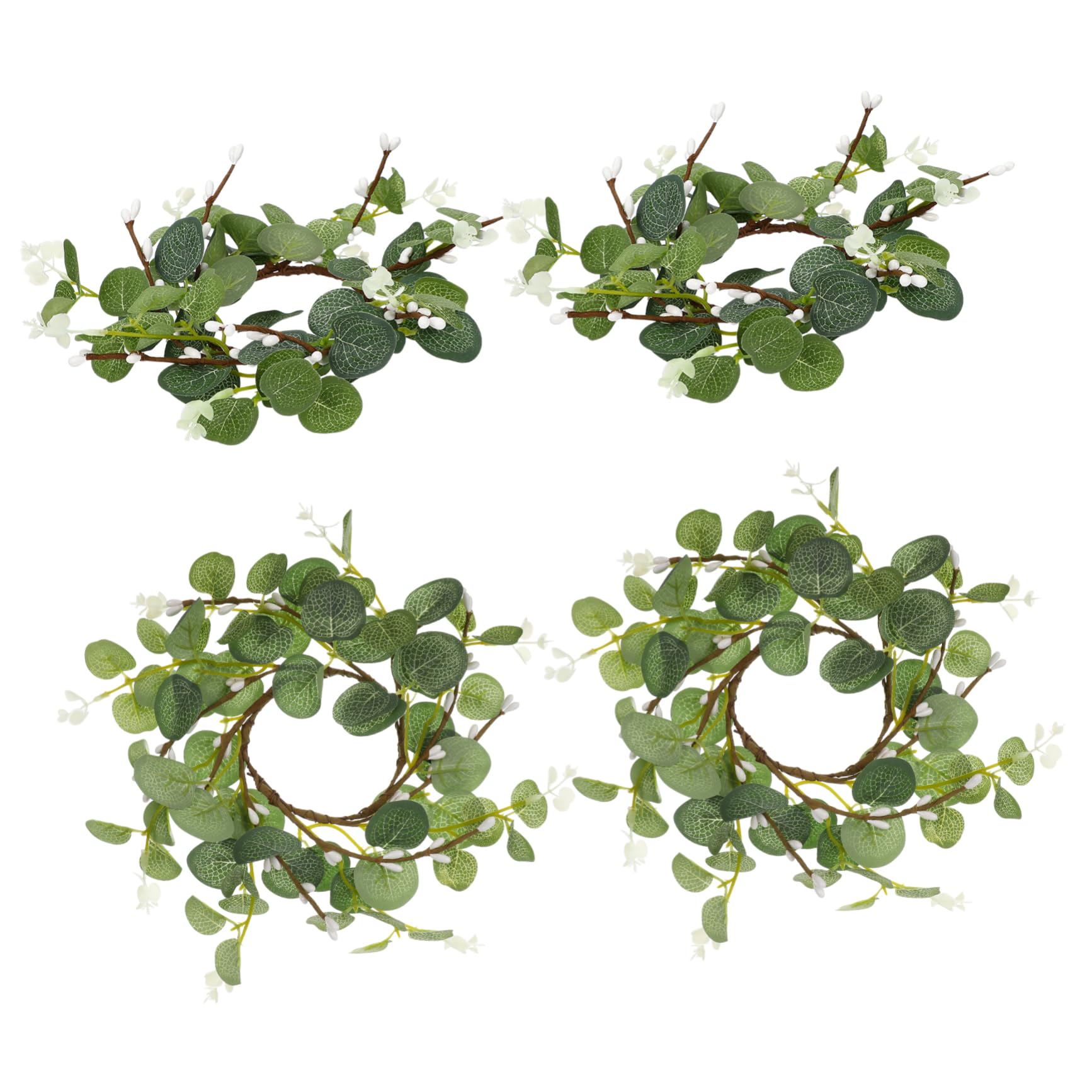Couronne de bougie eucalyptus chic et durable pour décoration de fête