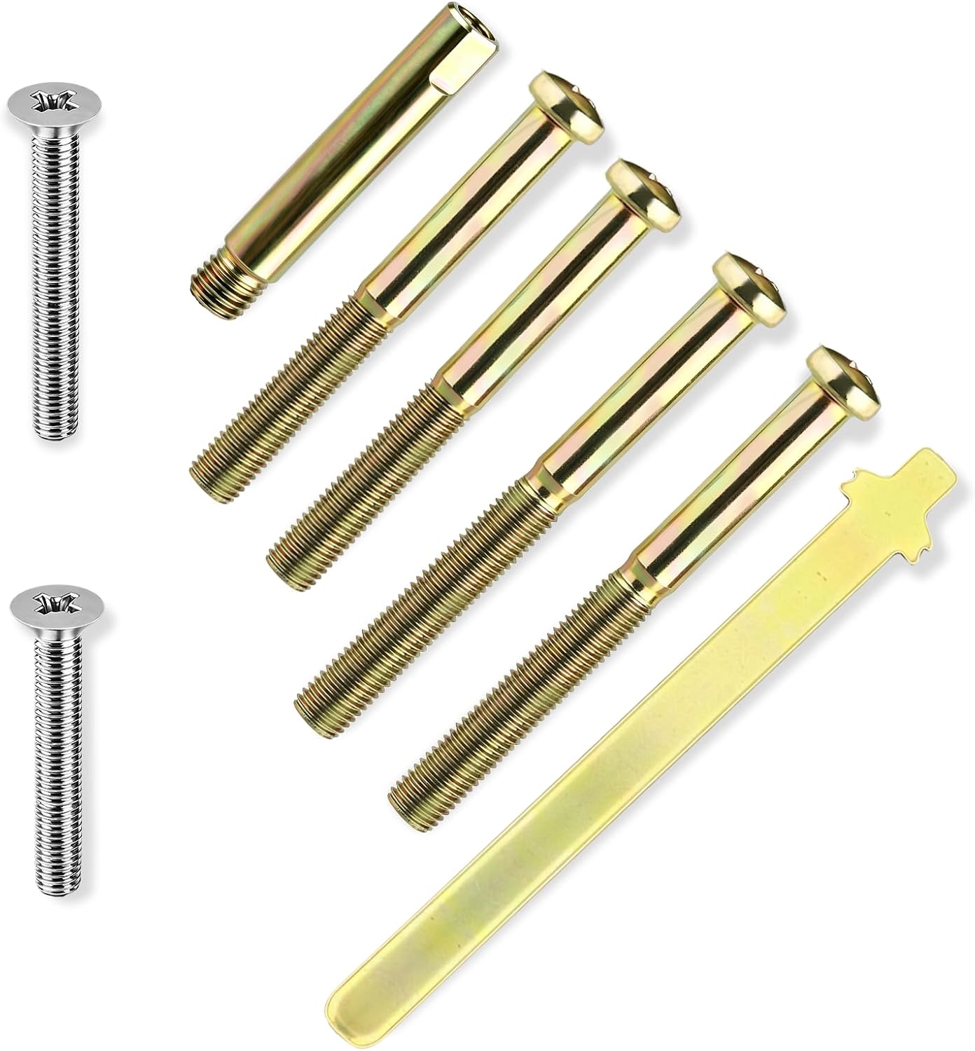 02007 Thick Door Kit for Schlage BE365 BE367 BE369 Deadbolts | Extended Screws & Tailpiece, For 2" Thicker Doors, Thick Door Extension Installation Kit