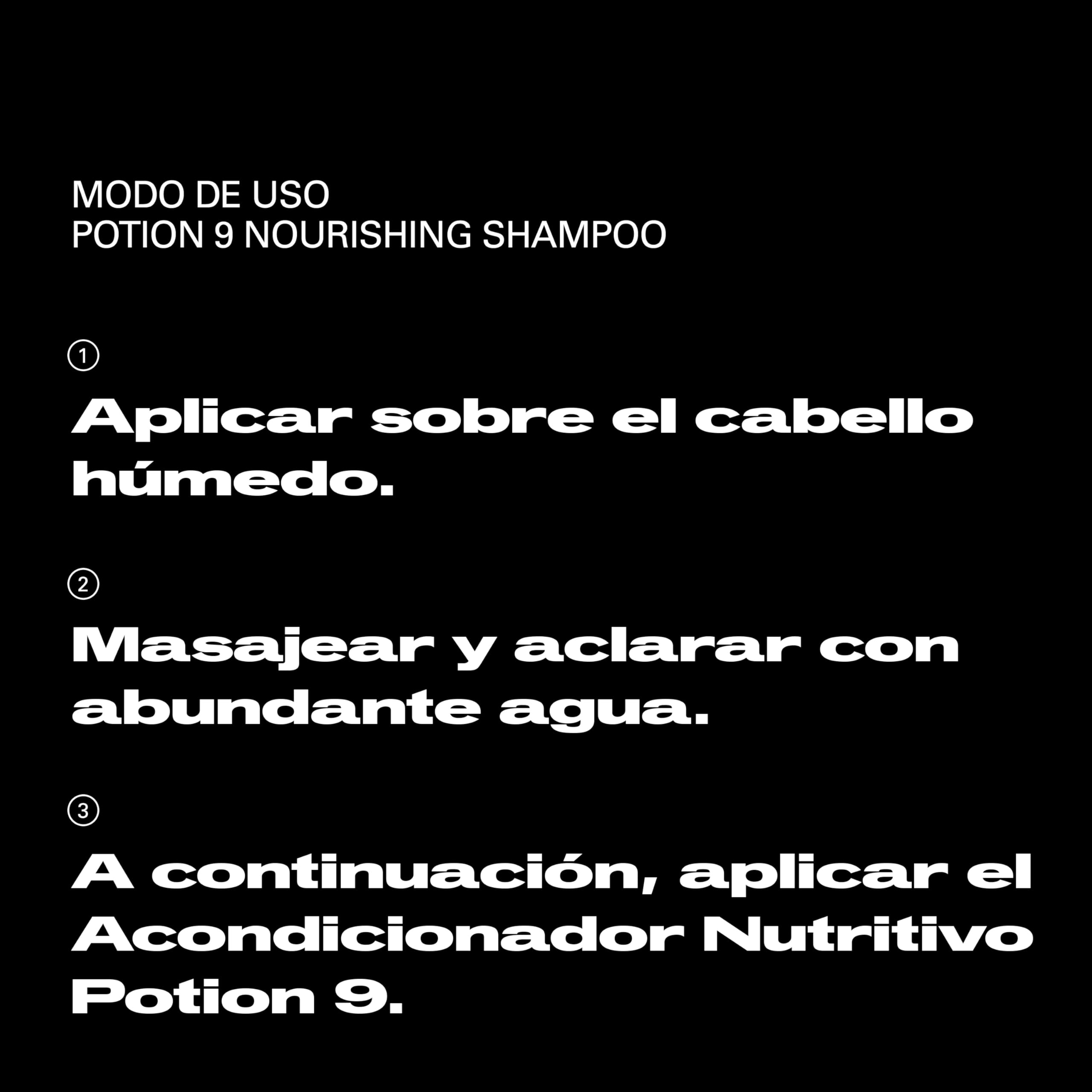 Sebastian Professional Potion 9 | Champú Nutritivo e Hidratante Profesional | Limpieza y Suavidad Irresistible | Para Cabello Seco