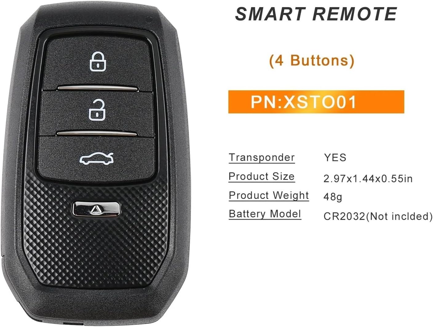 Compatible with Toyota XM38 Smart Key with Shell 5pcs/Lot