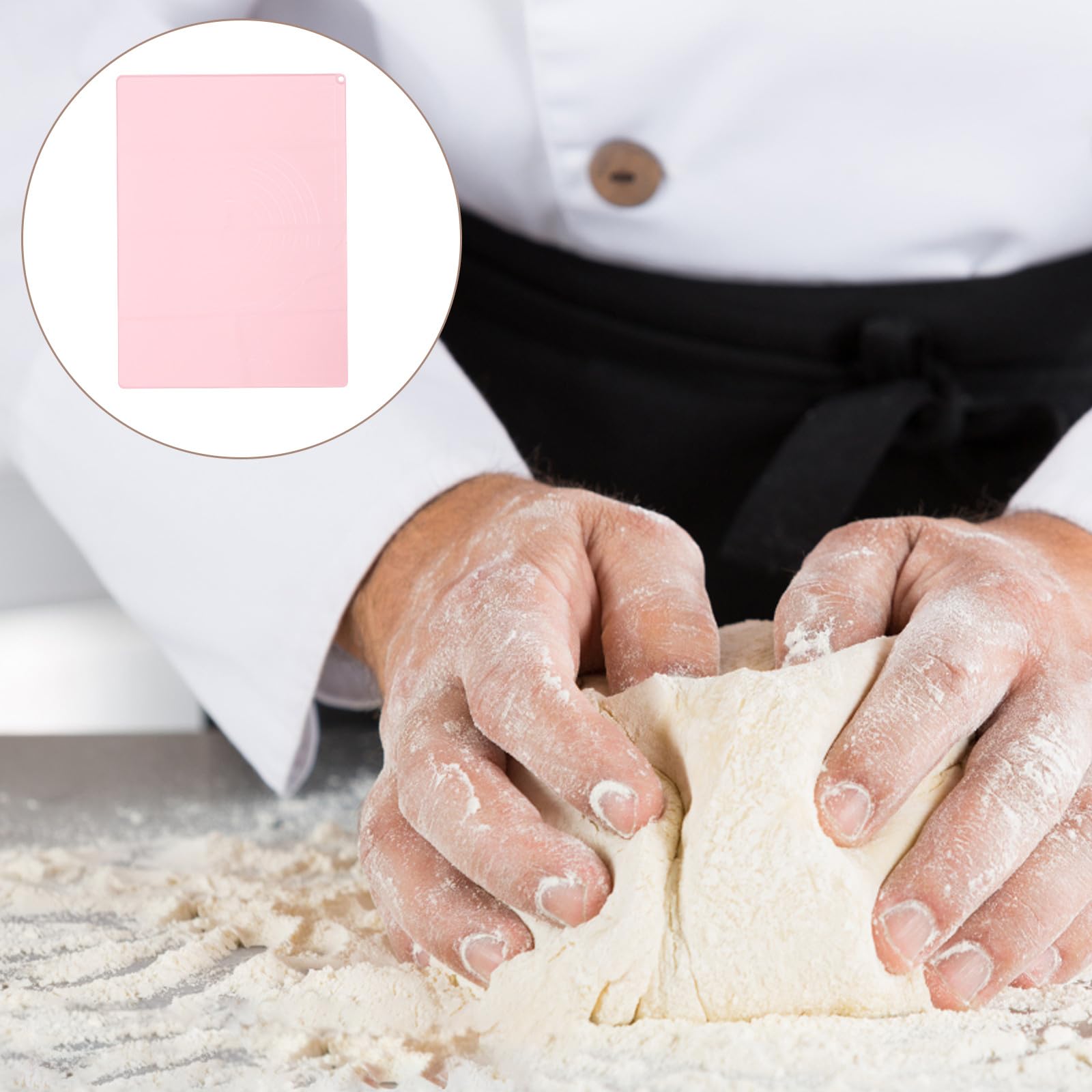 Homoyoyo Tapis à Pâtisserie de Comptoir en Silicone Résistant à L'usure, Tapis Roulant Multifonction Anti-dérapant pour Pétrir la Pâte Cuisine