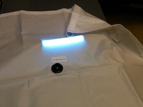 Miniatura 2 de Lona de vinilo translúcido resistente para fugas de techo de 5 x 5 pies (4935-5x5t)