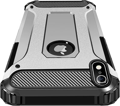Compatible iPhone XR Case Shockproof PC Drop Shock Absorption TPU Thin Silver