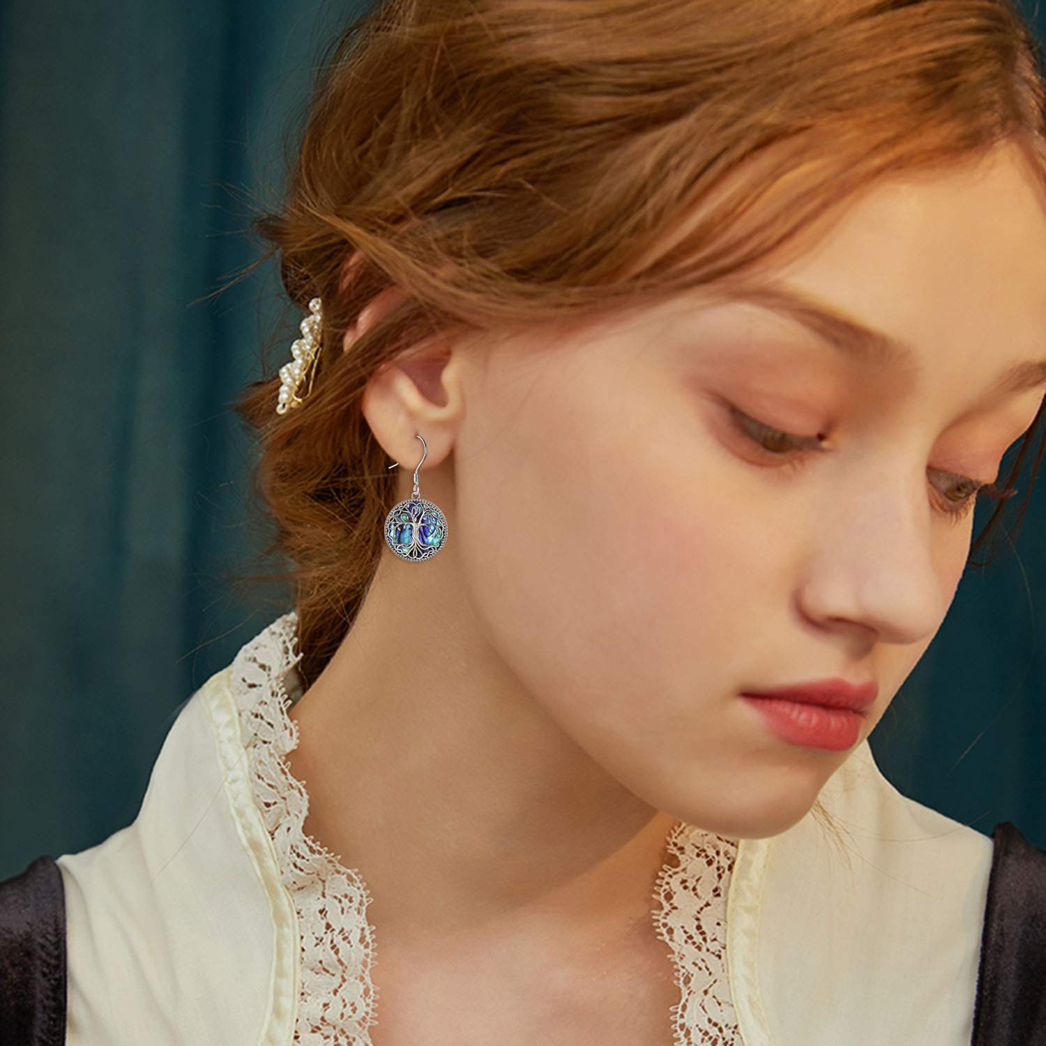 YFN Albero della Vita Serie Orecchini Argento Sterling Orecchino Celtici Gioielli Regali per Ragazze Donne