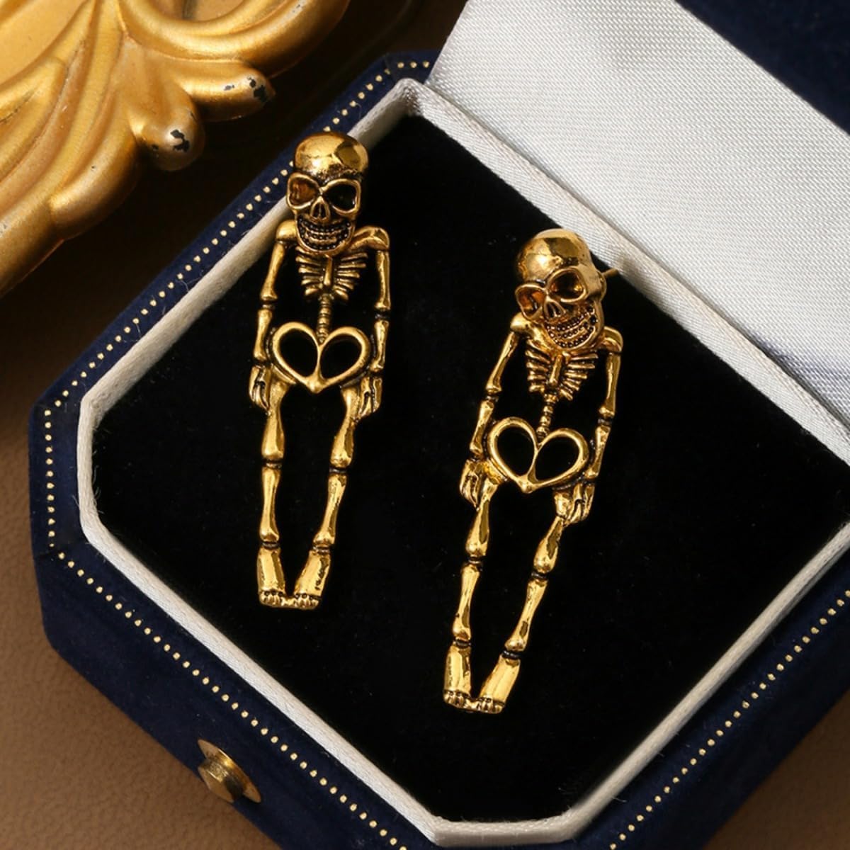 Halloween Skeleton Earrings Spooky Skull Skeleton Dangle Earrings for Women Costume Dress Up Ghost Earrings Halloween Outfits Jewelry Accessories Gifts - Image 6