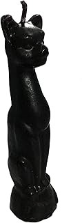 Vrinda ® Cat Figure Spell Candle | Handcrafted 5" Ritual Candle | Wicca Spells Candle | Great for Halloween, Birthdays - Black Mystical Candle, Approx 5.5"x1.5" Size