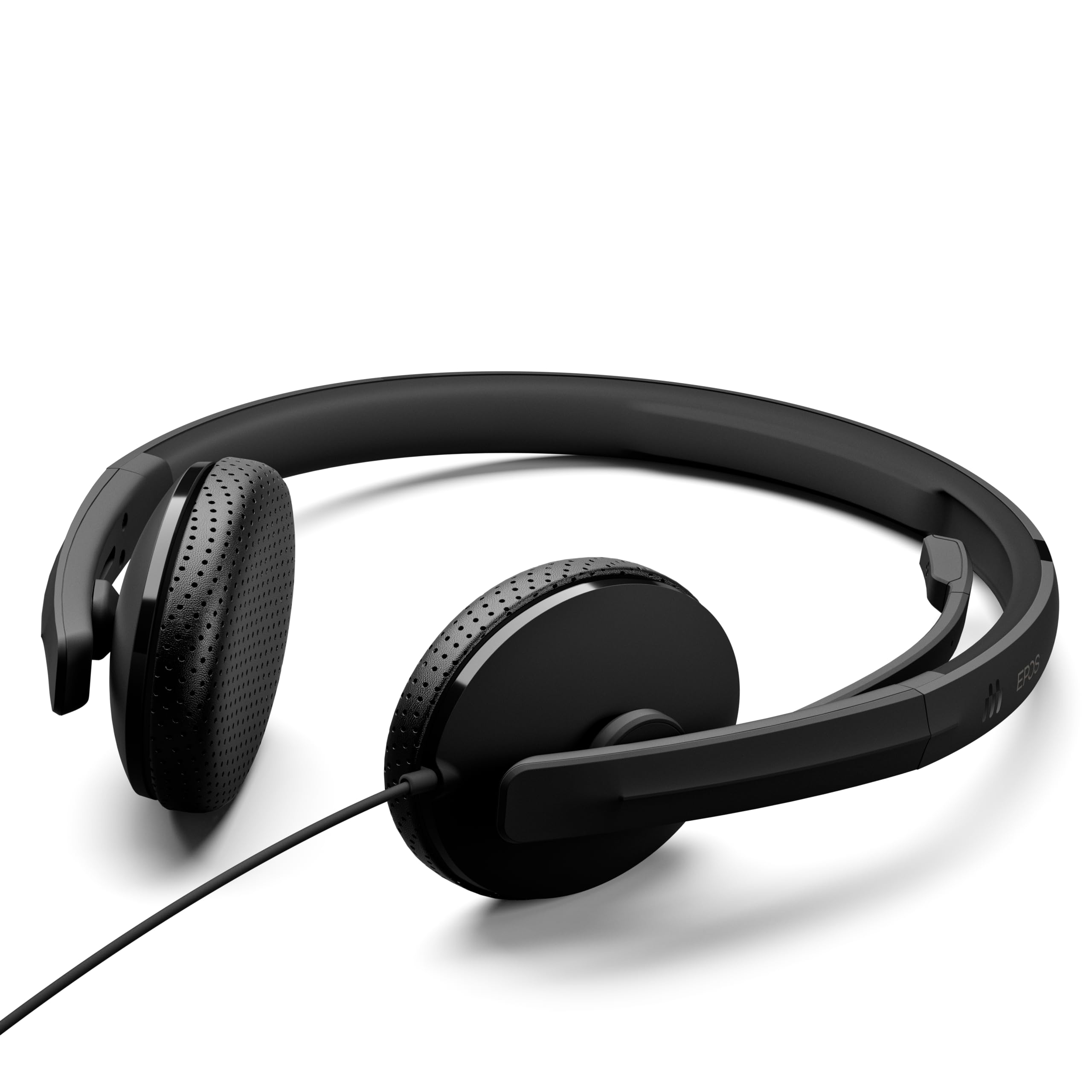 EPOS I SENNHEISER C10 3,5 mm zestaw słuchawkowy z mikrofonem, słuchawki z kablem z prostą i elastyczną technologią BrainAdapt®, kolor czarny