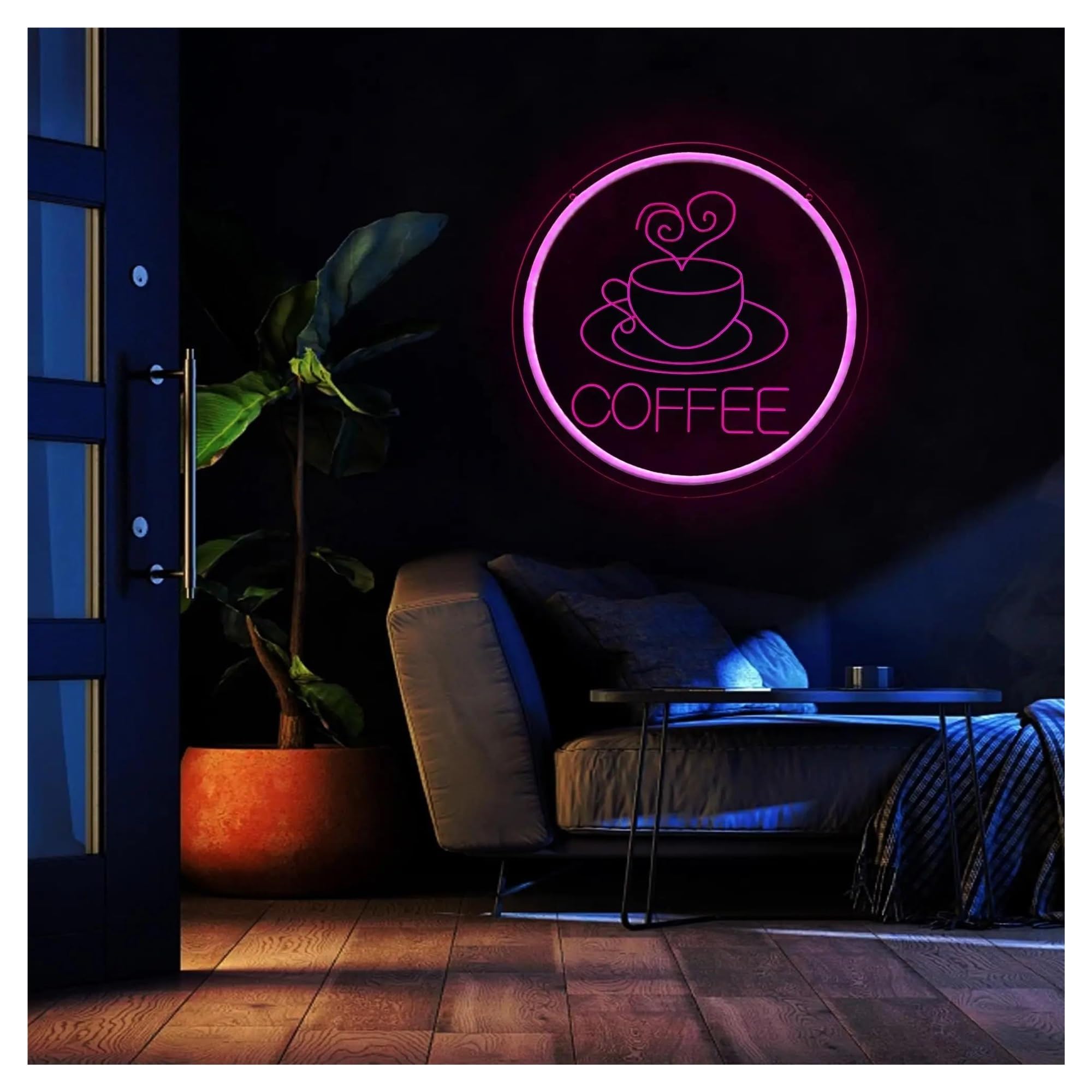 Scritta luminosa Luci Al Neon Incise Con Scritta caffè, Adatte Per Caffetterie, Ristoranti O Qualsiasi Spazio Per Gli Amanti Del Caffè 30x30cm