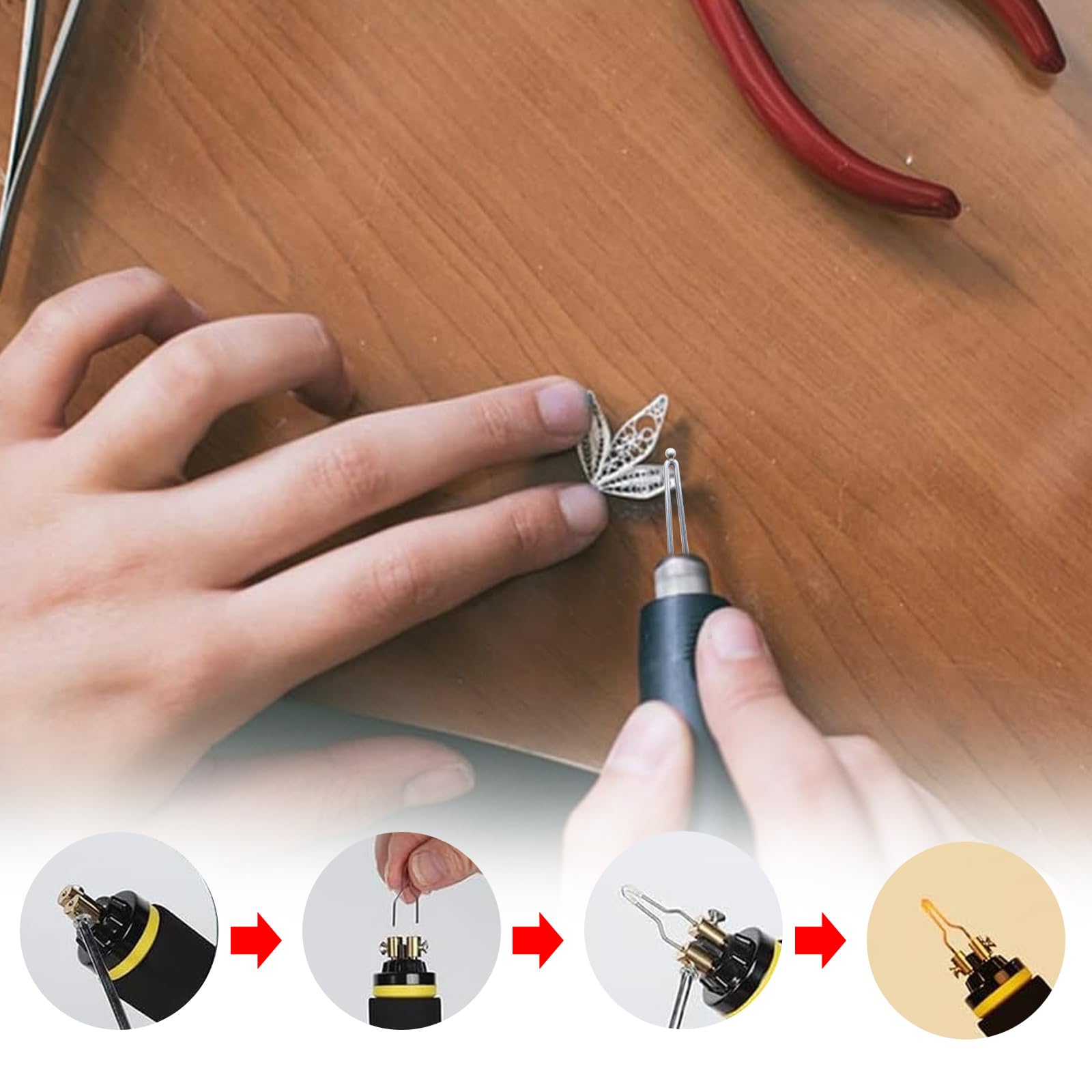 Set di 6 punte per pirografia, punte per bruciatori in legno ad alta resistenza con punte a sfera da 2,5 mm, 2 mm, 1,5 mm, per legno, pelle, zucca