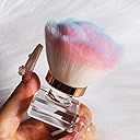 ANGNYA Nail Dust Brush, Pink Rose Soft Duster Brush Art Dust Powder Remover Makeup Manicure Brushes Clean Up Tools for Acrylic Nails