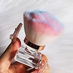 ANGNYA Nail Dust Brush, Pink Rose Soft Duster Brush Art Dust Powder Remover Makeup Manicure Brushes Clean Up Tools for Acrylic Nails