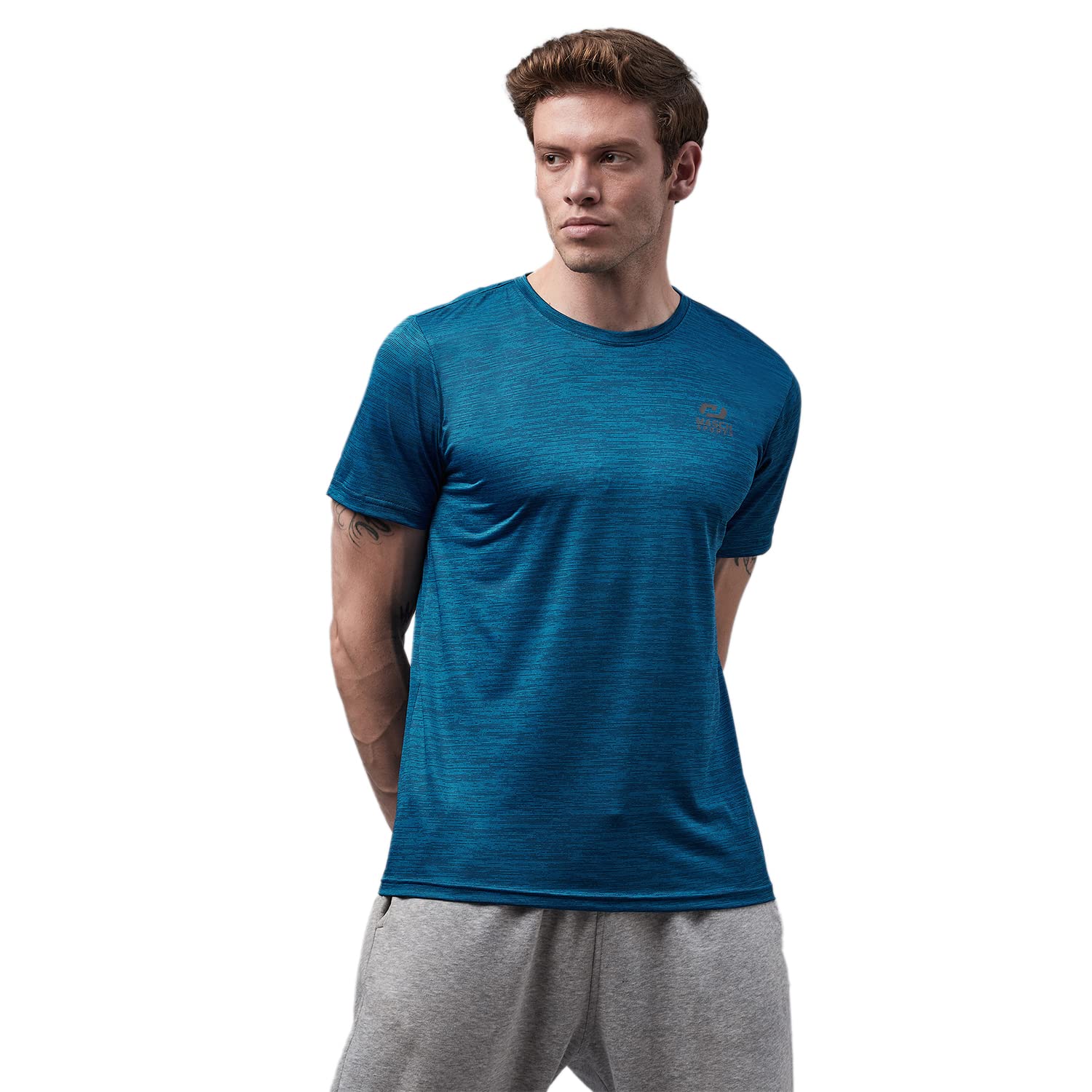 Masch SportsMen’s Dri-Fit Sports & Active Wear, Running & Training Half Sleeves T-Shirt
