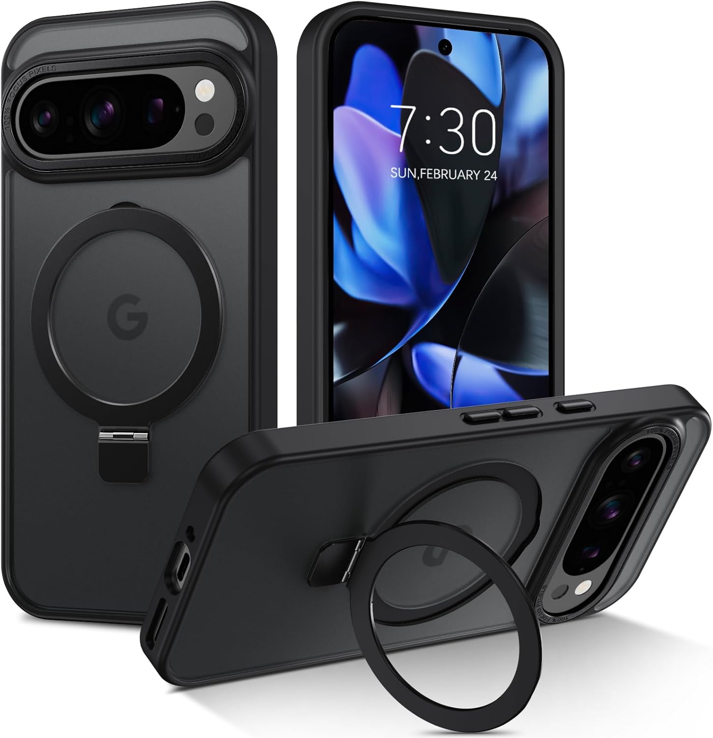 PHONSUN Support De Remplacement Pour Carte SIM Pour Google Pixel 9 Pro – Obsidienne/noir