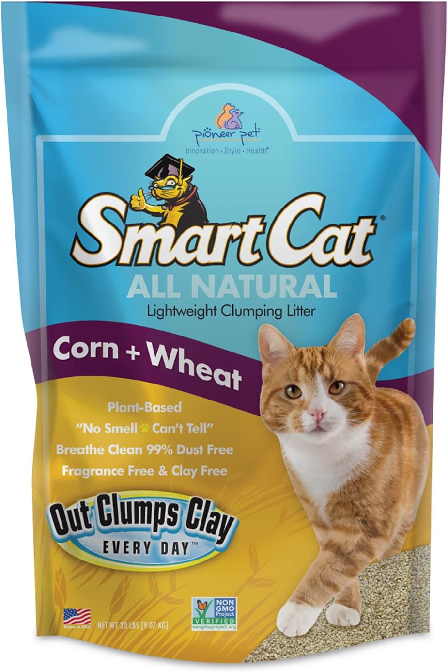 SmartCat All Natural Corn + Wheat Clumping Litter 10