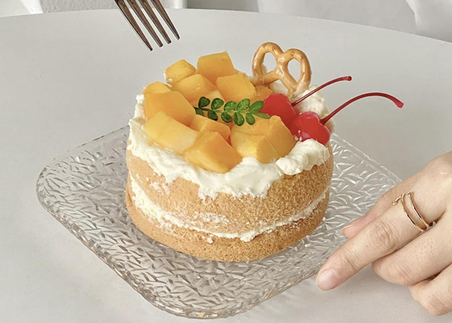 HOMIES 6" Glass Dessert Plates - Set of 6 -6