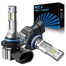 RCJ 9005 Bulbs, 16000LM Super Bright HB3 Fog Light, 6000K Cool White, Real 1:1 Size Plug and Play, Canbus Ready, lP67 Waterproof, Pack of 2
