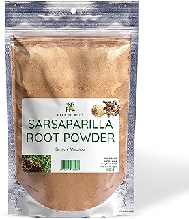 Herb To Body Sarsaparilla Root Powder – 4 oz, Wildcrafted Smilax Medica Dried for Sarsaparilla Tea & Herbal Tea, Jamaican Herb for Wellness and Traditional Uses