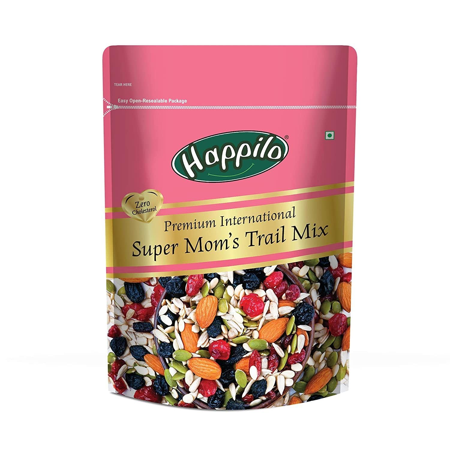Happilo Premium International SuperMOM Trail Mix 160 g | Roasted Almonds, Pumpkin Seeds, Flax Seeds, Watermelon Seeds, Dried Cranberries, Blueberries, Afgan Black Raisins, Cherry (B0992NW6Q8) Amazon Price History, Amazon Price Tracker