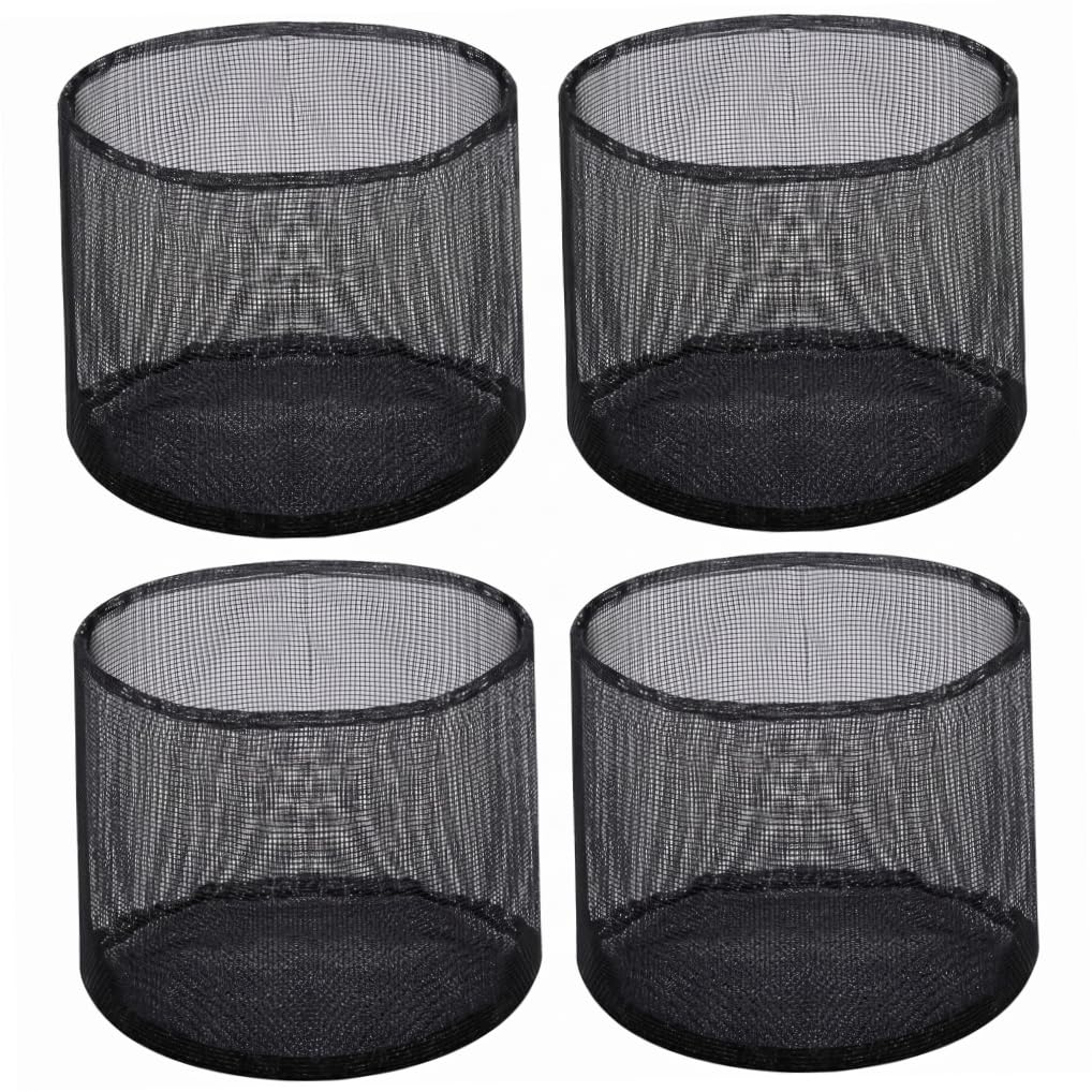 Bolsas para plantas de estanque de malla redonda transpirable de 7x7 pulgadas, pack de 4 unidades