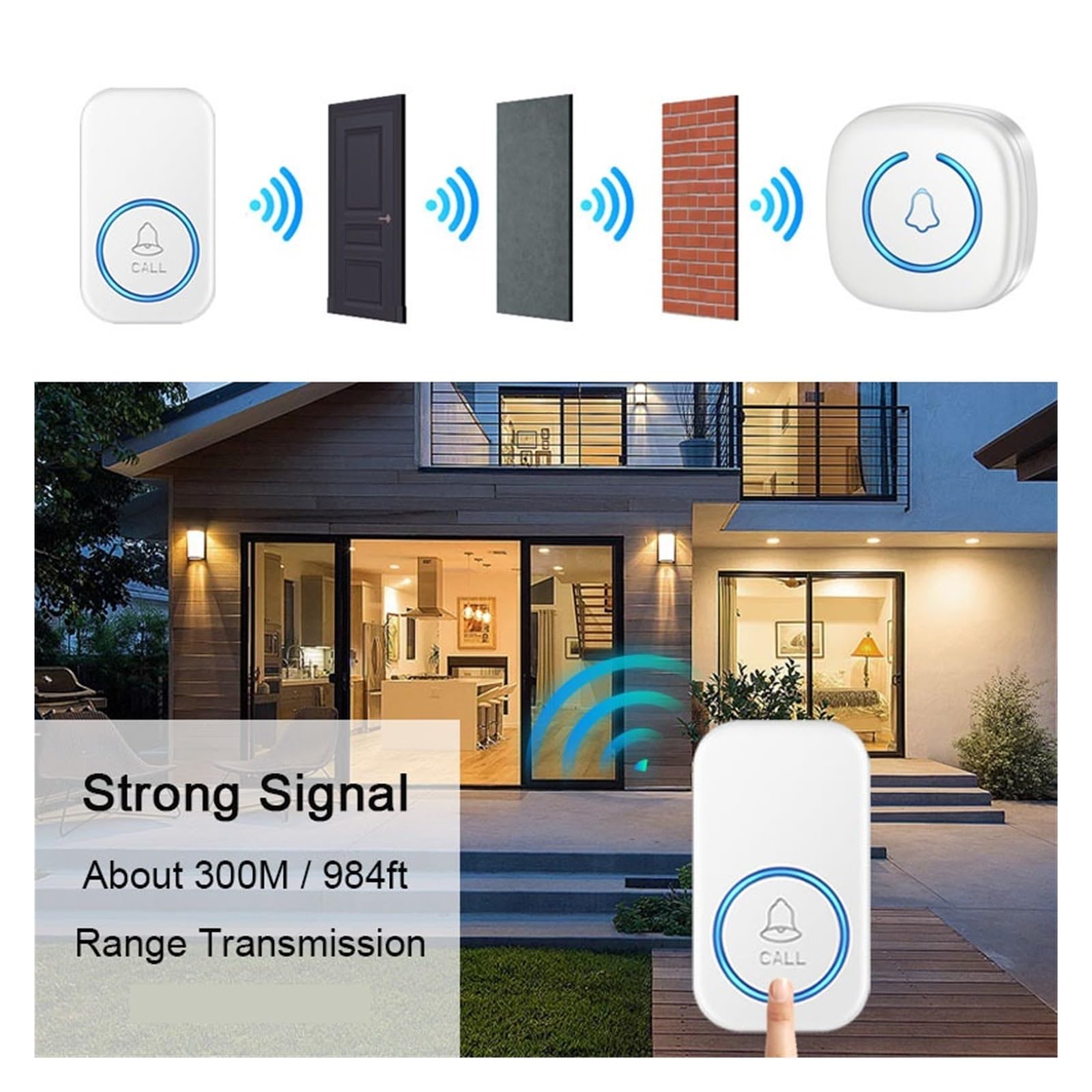Campanello wireless for casa impermeabile