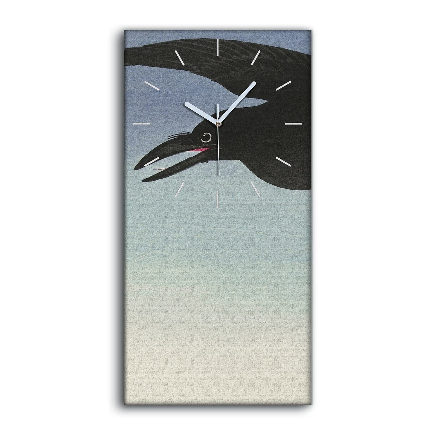 Horloge sur Toile Décoration Art Mural Salon Chambre Moderne Tableau Horloge 30x60