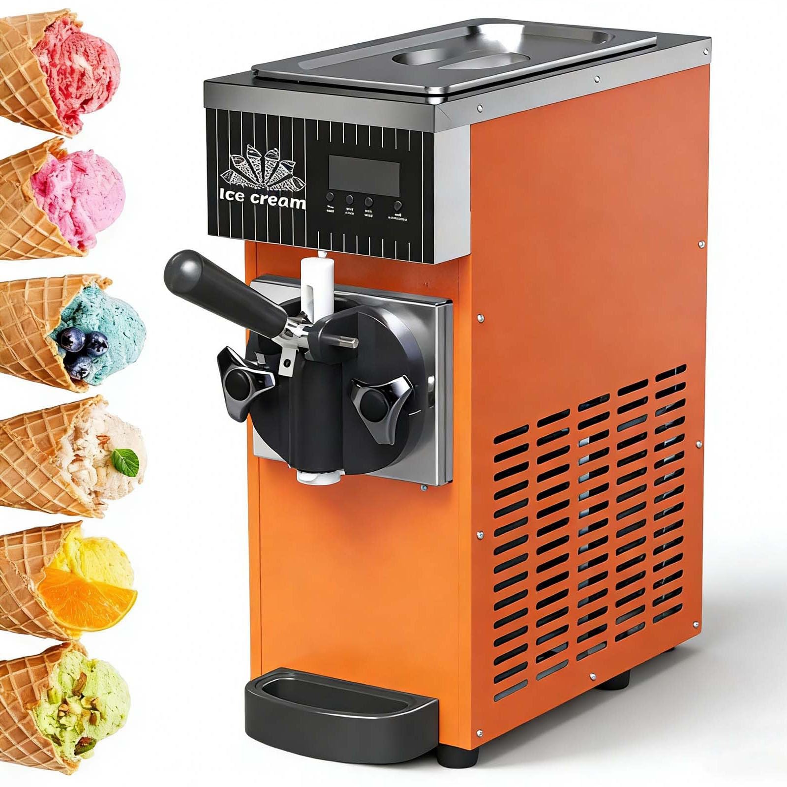 Macchina per gelato professionale monogusto, gelatiera soft professionale