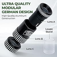 Vista 2 de Starscope Alcance compacto nano monocular, microscopio de bolsillo 3 en 1, lupa de lupa, mini lente teleobjetivo para iPhone Android Aumento