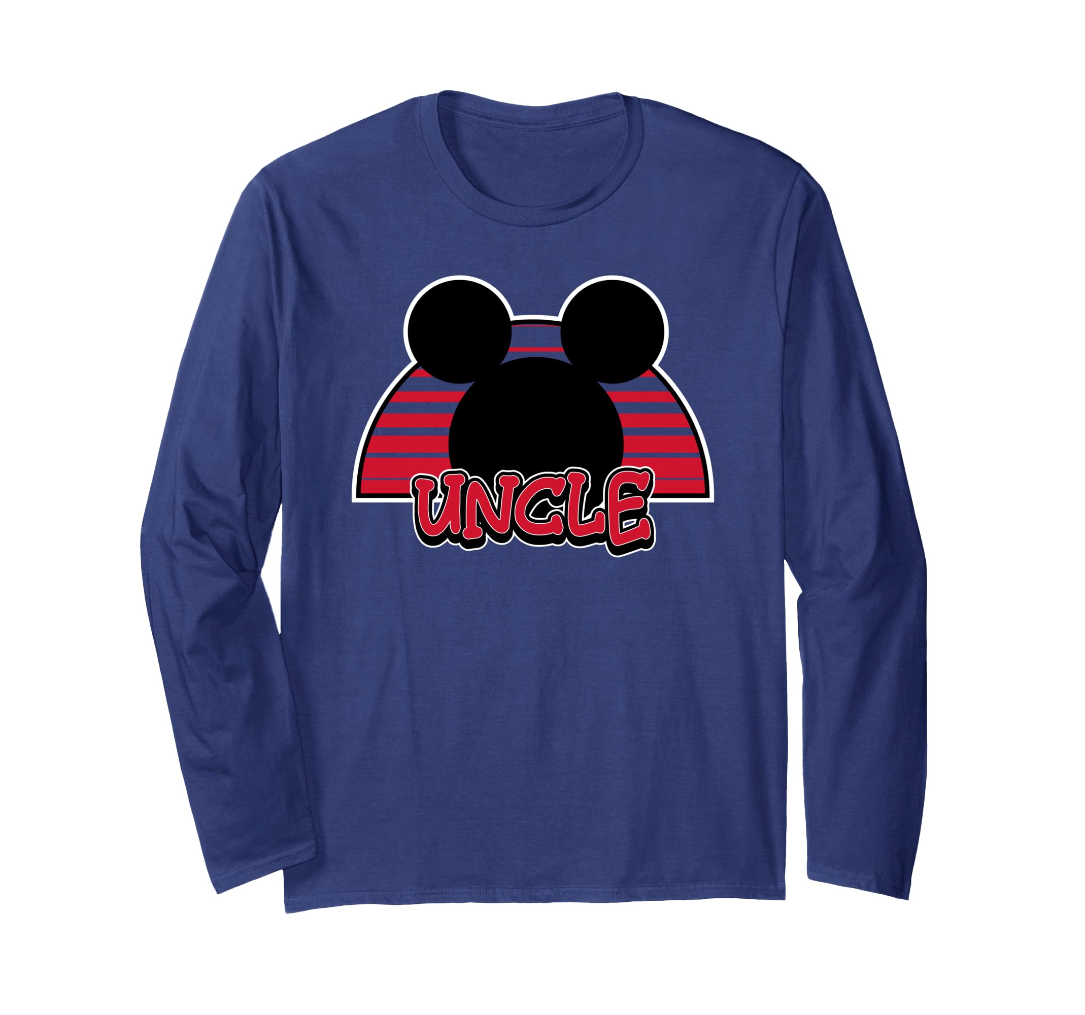 T-shirt Mickey Mouse Uncle manches longues avec imprimé graphique premium