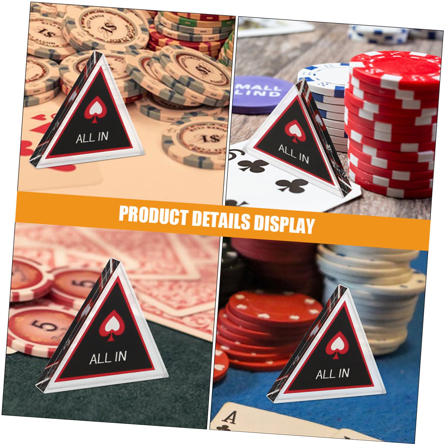 Podwójne Żetony Pokerowe i Dealer Button z Podwójną Stroną Akcesoria Do Gry Pokera z Małym i Dużym Blindem Tokeny All In Do Imprez Towarzyskich