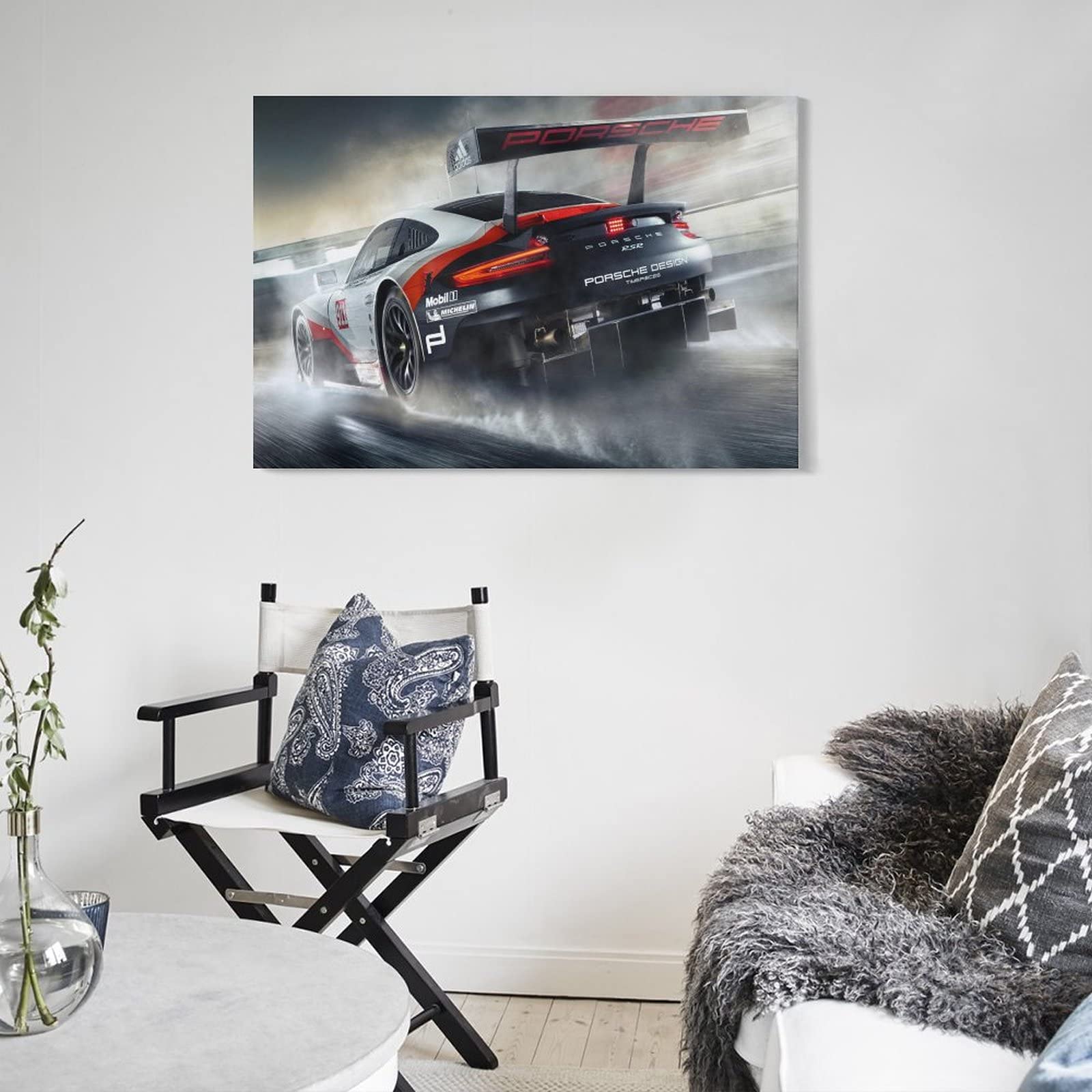 Poster Sur Toile Porsche 911 RSR – Décoration Murale Moderne – Pour Chambre, Salon, Bureau – Plusieurs Tailles