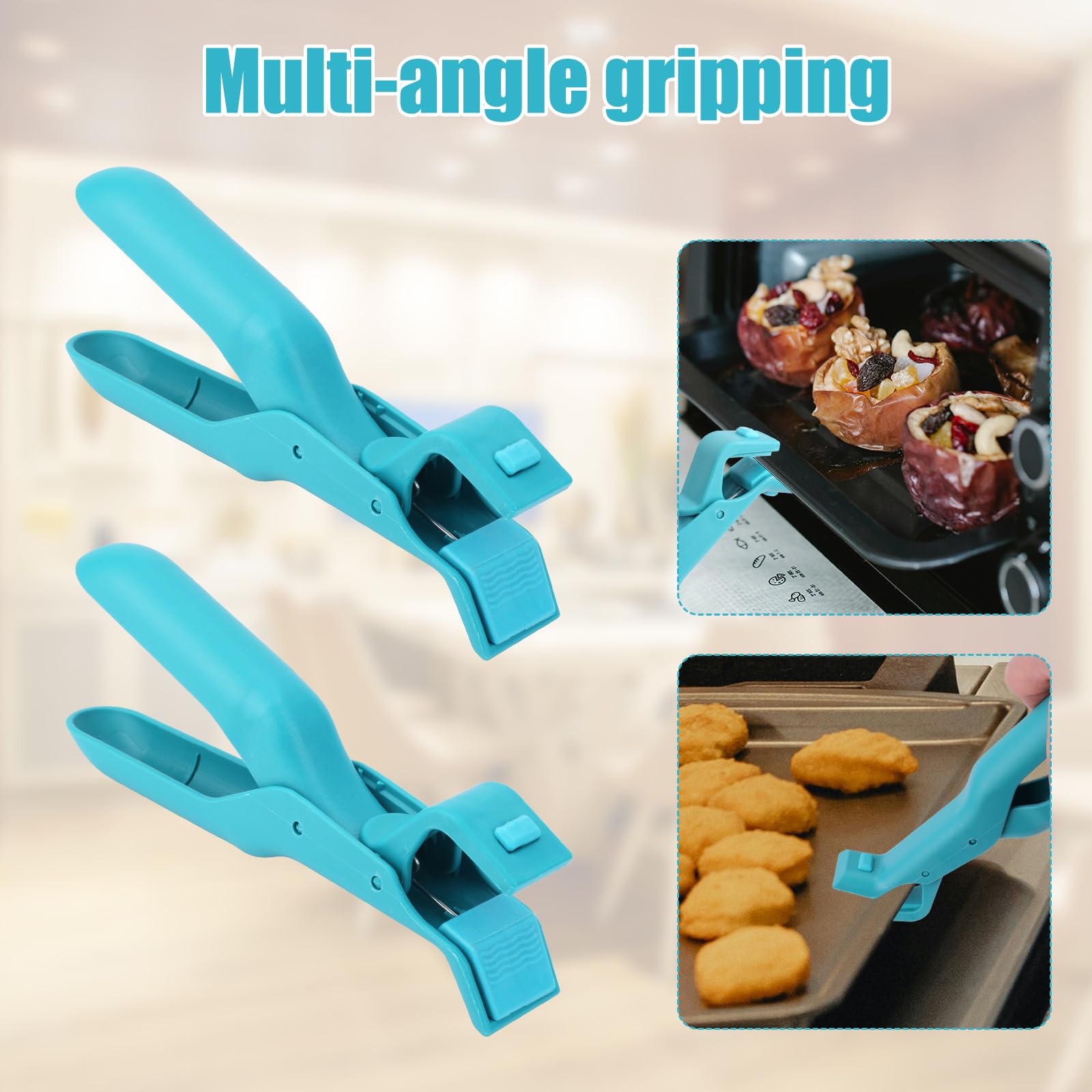 Home Anti-Scald Bowl Holder Clip Multifunctional Silicone Dish Lifter Portable Non-Slip Plate Lifter Clamp Kitchen Accessories