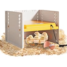 Brooder Heater For Chicks, Chick Brooder Heating Plate With Easy Clean Plate 10" X 10", Rutin Chicken Brooder For 15 Chicks, Adjustable Height Brooder Heater 25 Watts Upgrade-Yellow