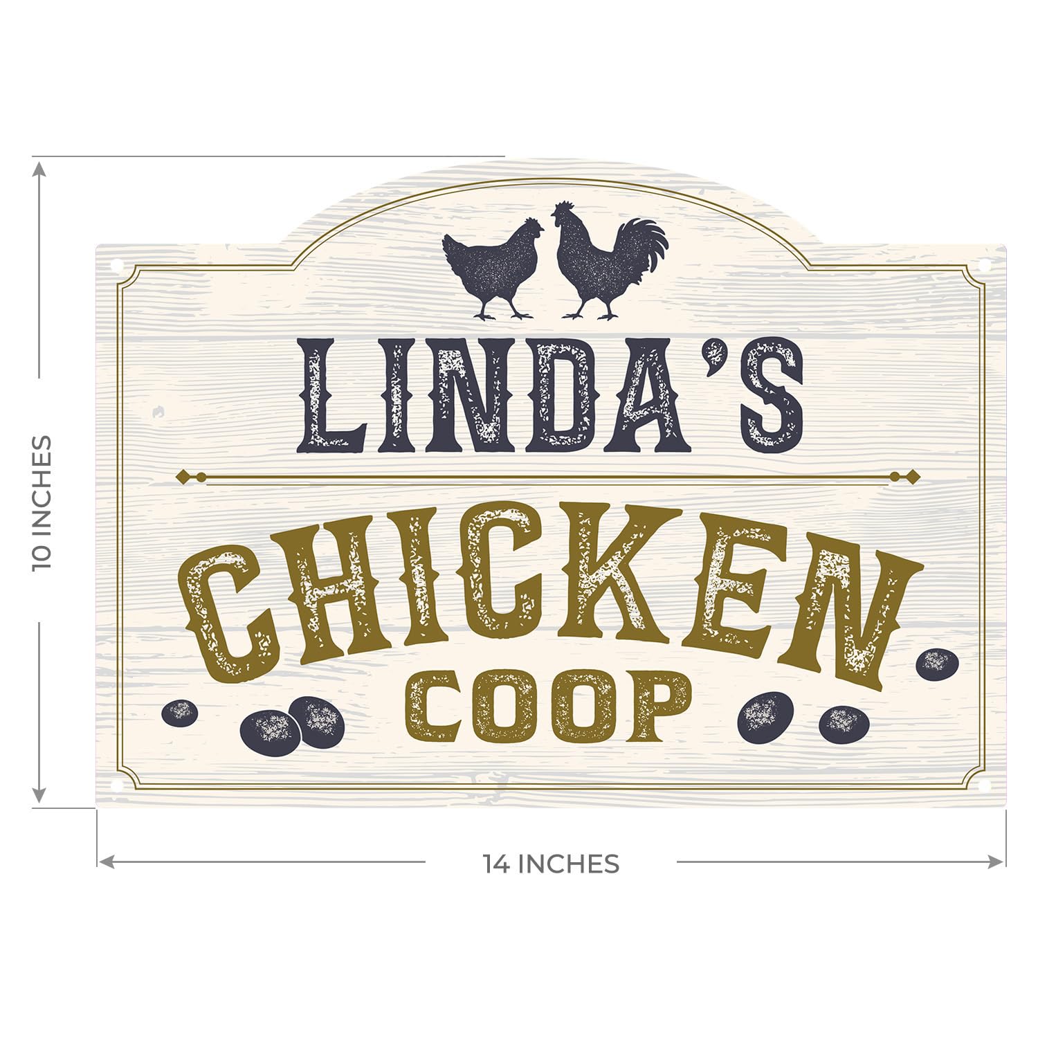 Amazon.com : Custom Chicken Coop Sign, Personalized Name For Farm